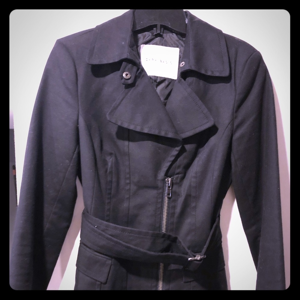 Zara black utility jacket